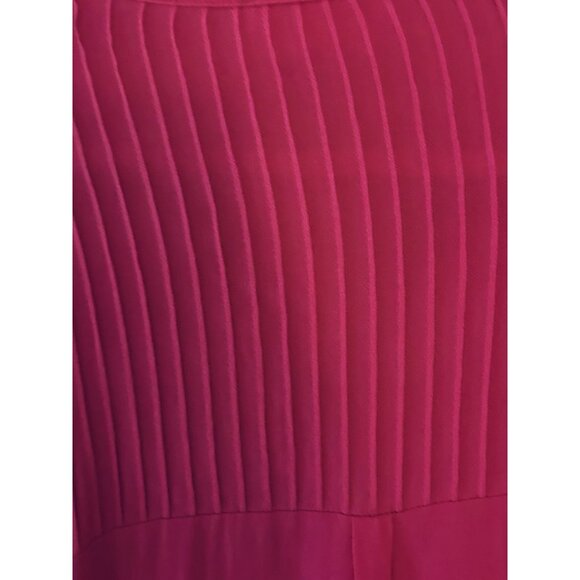 First Love by Lovelyn Hot Pink Button Down Blouse Shirt Sz Large NEW W/TAGS! - Picture 5 of 6